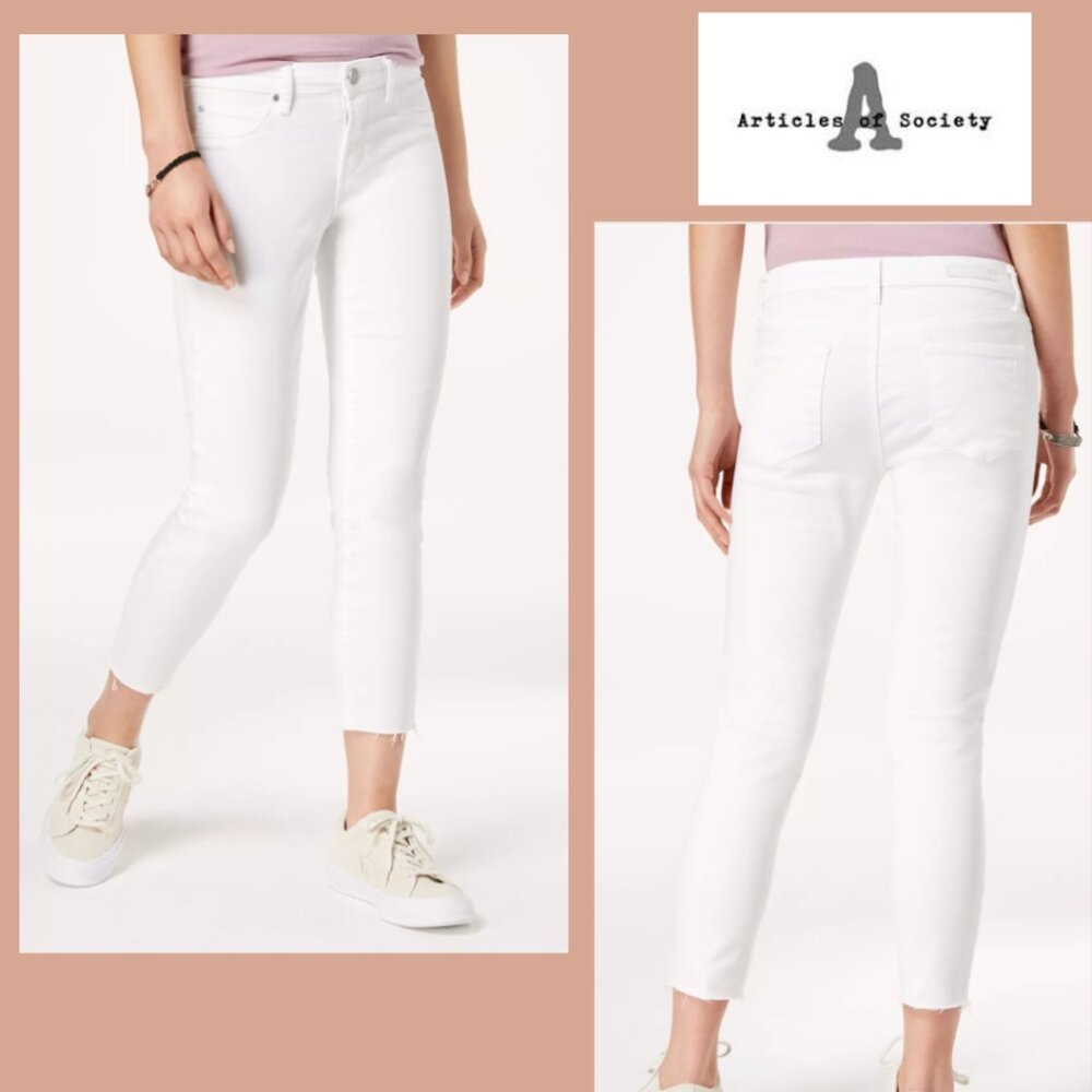 Articles of Society Manchester Cropped Skinny Jeans Sz 27 NWT